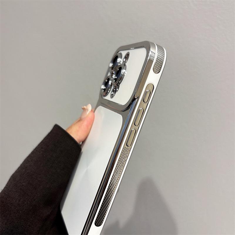 Electroplated CD Pattern Anti-Fall iPhone 14/13 Case for Apple 17/16/15 PROMAX