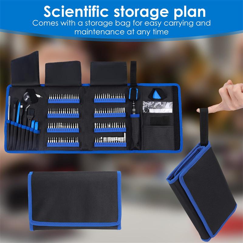 Electronics Precision Screwdriver Sets 142-Piece with 120 Bits Magnetic Repair Tool Kit for Computer Cell Phone Game Console