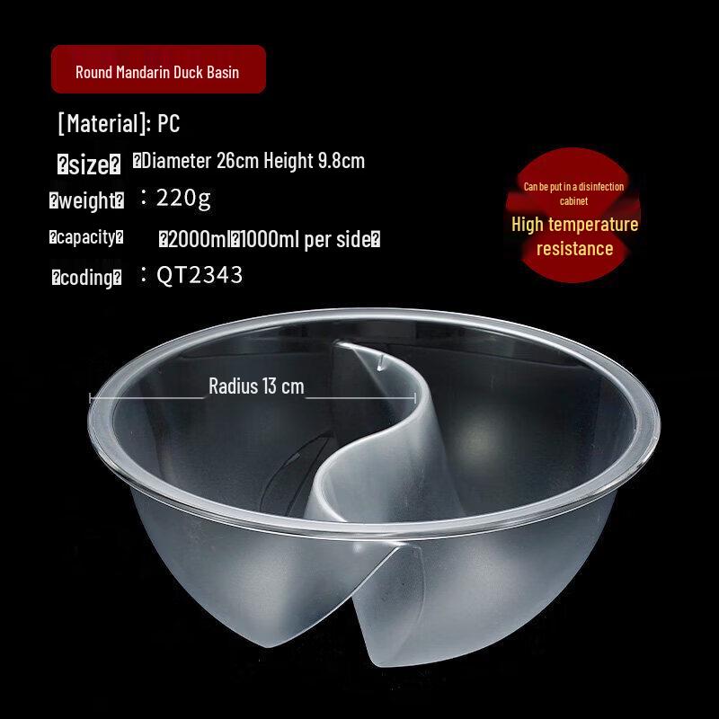 ZISIZ Round Clear Self-Service Vegetable Basin