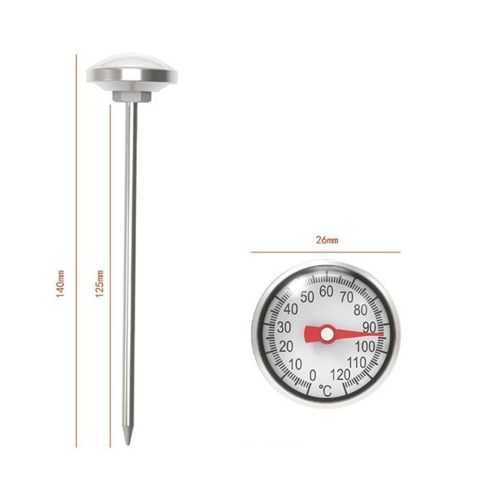 Stainless Steel Thermometer Probe -10~120 ° C Food Temperature Sensor Pointer Thermometer  Milk