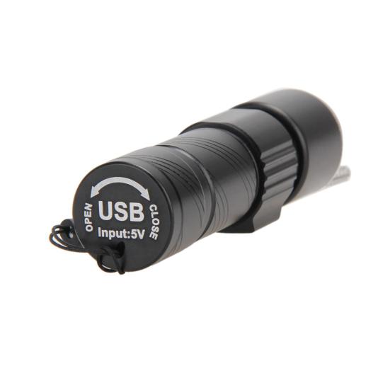Flashlights USB Rechargeable 3 Modes Aluminum Alloy Sturdy Portable Torch Flashlight for Outdoor