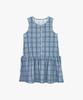 Pink Pineapple Cool Check Dress_Sky Blue