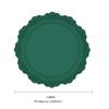 European Lace Silicone Table Mat Retro Embossed Heat Insulation Thickened Round Anti-Skidding Pad Kitchen Waterproof Placemat