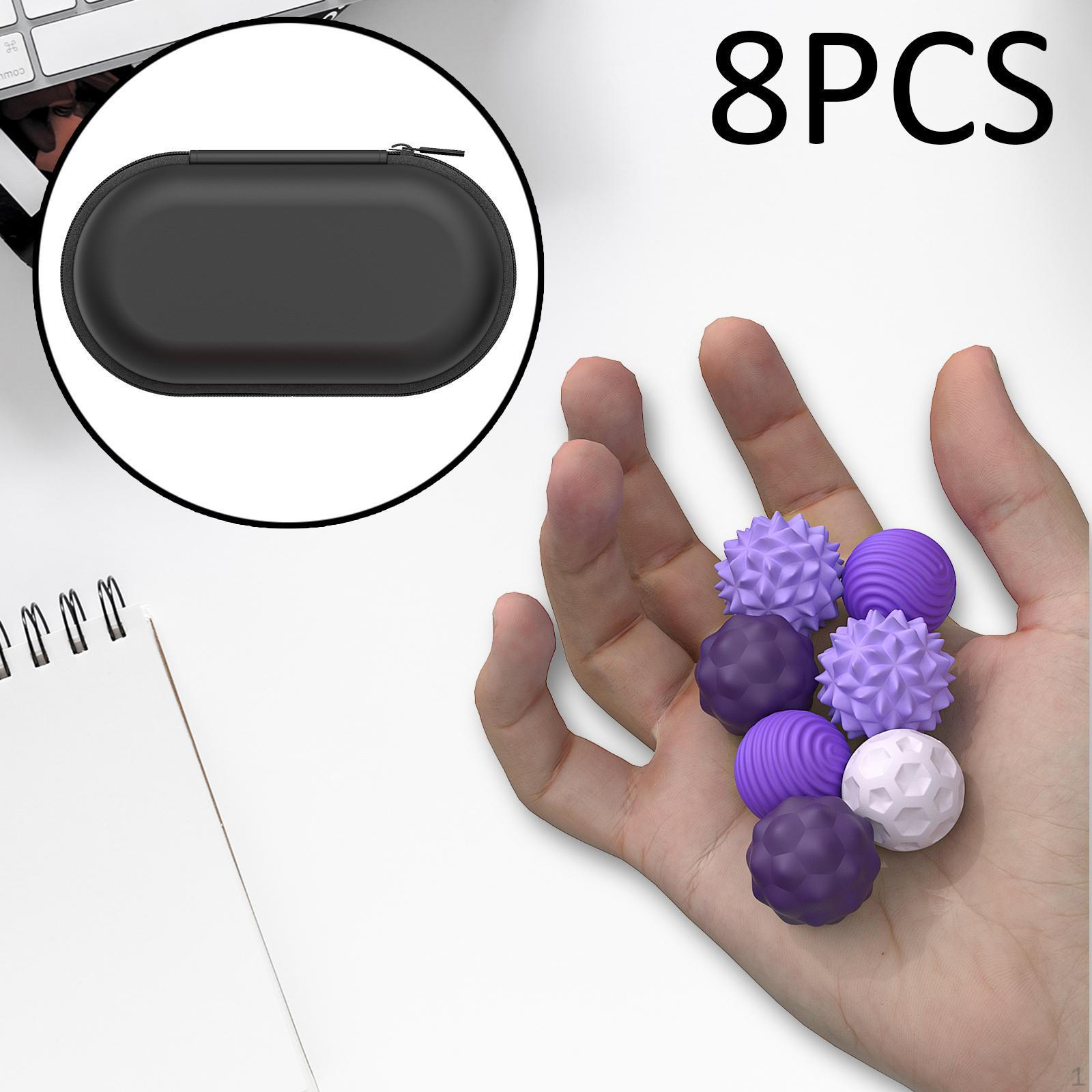 

8 шт. сенсорные игрушечные шарики мелкая моторика расслабляющие на день рождения подростков подарок зеленый фиолетовый