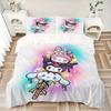 3pcs Sanrio Character Series Bedding Set, Including 1 Quilt Cover and 2 Pillow Shams, Without Filling, Soft and Comfortable Home Bedroom S084