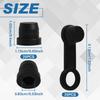 LEONTOOL 50pcs Grease Fitting Cap, Black Brake Bleeder Cap, Car