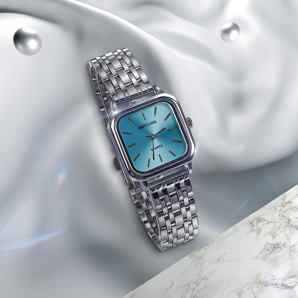 Square Watch Women'S Light Luxury Niche High-End Sense Simple Temperament Student Style Small Women'S Watch