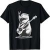 Tricou Capibara Vintage Cântând la Chitară Capibara Retro Muzică Rock