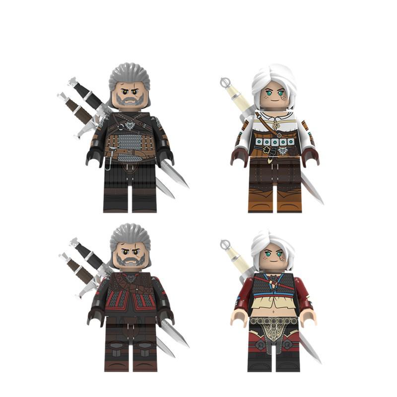 Witcher Geralt & Ciri Monster Hunter Building Blocks Educational Toy for Children