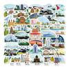 5055pcs Cityscape Waterproof Stickers For Notebooks Journals Water Bottles