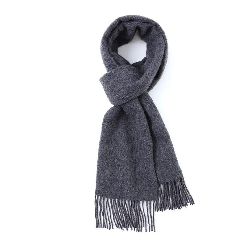 Hengyuanxiang 100% Pure Wool Plaid Scarf