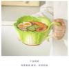 Creative Jade Cabbage Shaped Bowl With Handle Household Dining Ceramic High-capacity Soup Bowls Dormitory Microwavable Tableware