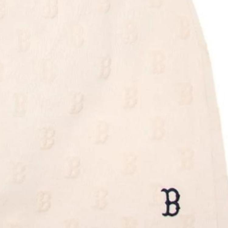 New MLB Casual Short Skirts Women's Cream 3FSKM0344-43CRS