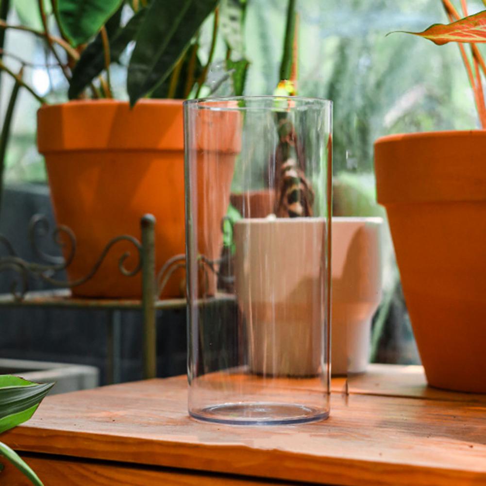 Flower Vase Elegant Cylinder Flower Vase for Wedding Party Centerpiece Dining Table Decor Transparent Hydroponic for Plants