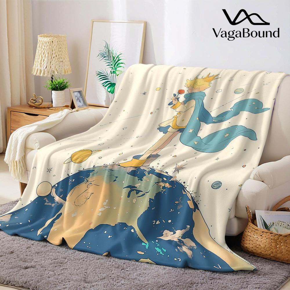 Jmg Household Supplies Unisex Coral Little Prince Flannel Blanket Warm Soft Halloween Christmas Couch Warm Cozy Decorative Decor Gift For All Season