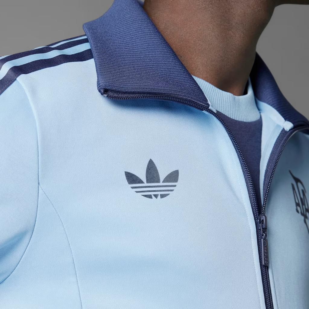adidas Originals X Argentina Aniversar FW24 Jachetă Fashion Moale Confortabilă Slim Bărbați Jachetă Albastru-Deschis JD9096