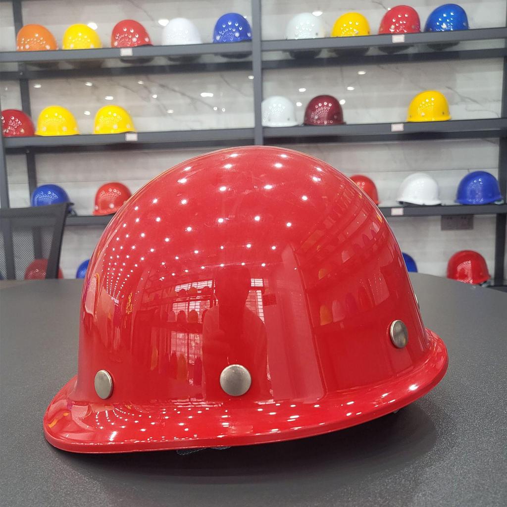 Round N95 Safety Helmet for Construction: Insulated, Paint-Resistant, T-Type with Steel Nail, Customizable Print Options