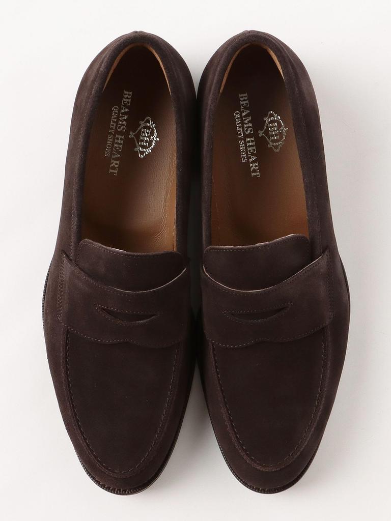 [BEAMS HART] Leather Shoes Penny Loafers Men's BROWN_SUEDE 7.5 413200411599020