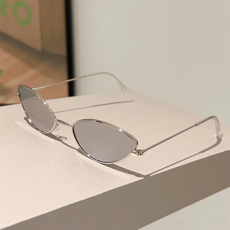 Vintage Cat Eye Sunglasses Women  New Fashion Decorative Casual Shades Retro Trendy Luxury Brand Design Sun Glasses