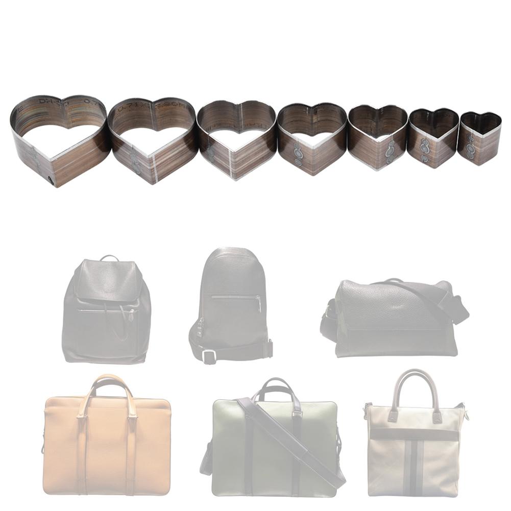 7Pcs 20-50mm Lovely Heart Shaped DIY Leather Craft Cutting Mold Leather Cutting Die