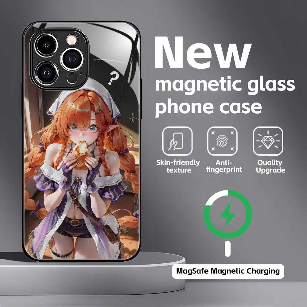 Wuthering Waves SIGRIKA  Phone Case For iPhone17 16 15 14 13 12 11 X XR XS 8 Plus Mini Pro Max Glass Magnetic Case