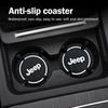 1/2pcs Car Cup Mat Anti-slip Bottle Holder Coasters Car Accessories for Jeep Grand Cherokee Wrangler Renegade Compass Patriot Liberty
