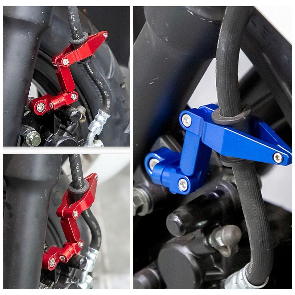 Universal Motorcycle Brake Cable Clamp Zinc Alloy Folding Shock Absorber Buckle Anti-Shake Electric Scooter Clip