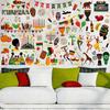 101 Pcs Kwanzaa Window Stickers Clings Kwanzaa Wall Decorations Decals Vinyl Kinara Candles Wall Stickers n n Candles Festival Holiday Party Decor