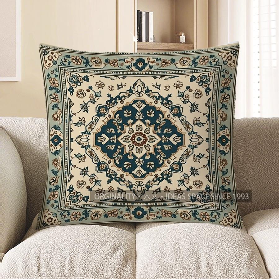 Home Decor Exquisite Floral-Patterned Decorative Pillow Cover Pattern Cushion Cover Suitable For Sofa Bedroom Car Pillow Cover