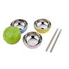 RSFH Stainless Steel Colorful Bowl & Chopsticks Set