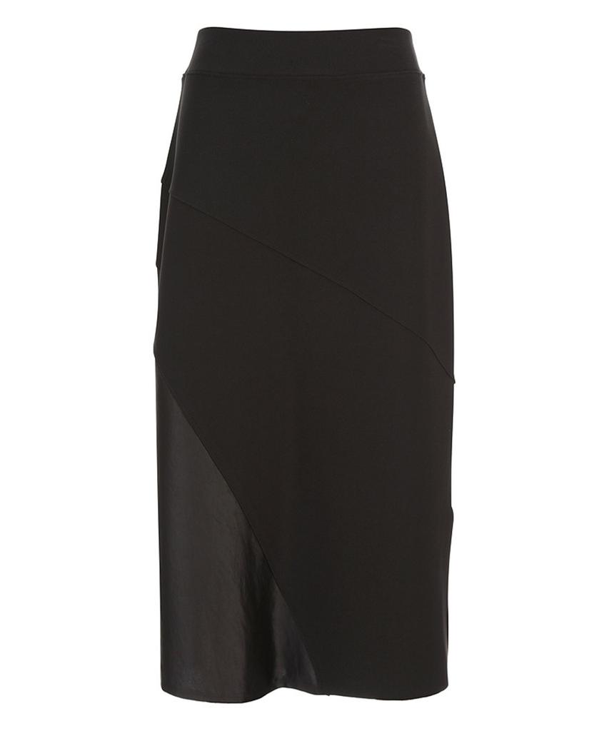 MAREMONTE Satin Contrast A-Line Skirt_M244Msk26D0