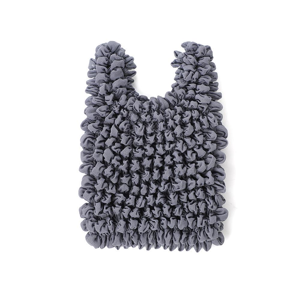 Eco-Friendly Retractable Tote: Large-Capacity Pleated Shopping Bag with High-Value Design