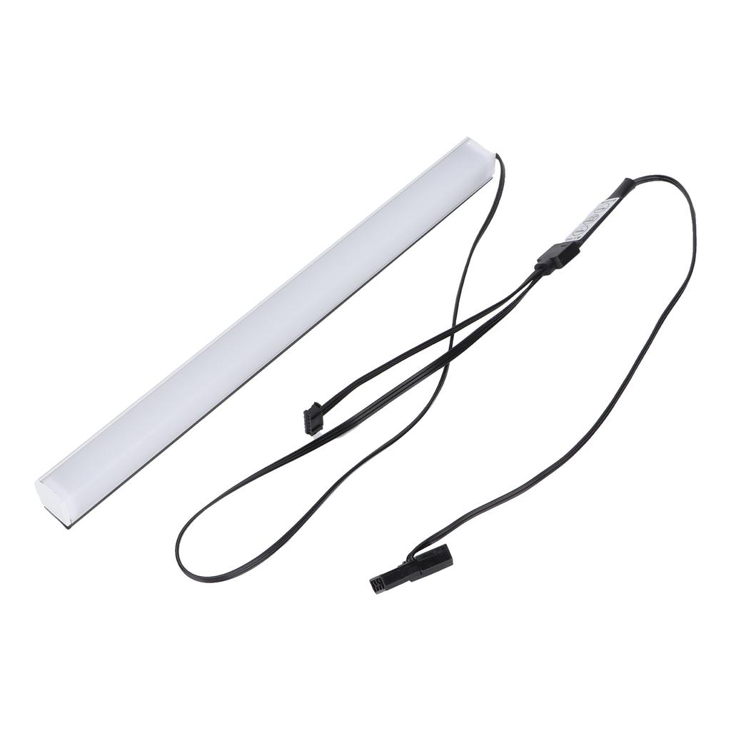 Tube Lamp 5V LED Colorful Acrylic Magnetic 3 Pin Strip Lamp with Manual Controller for Computer Case35CM