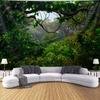 2D Regenwald Baum Wandteppich Natur Landschaft Wandbehang für Studentenwohnheim