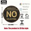 1pc 8x8in Vintage Round No Soliciting Sign Decorative Do Not Disturb Plaque for Home Office Store Gift