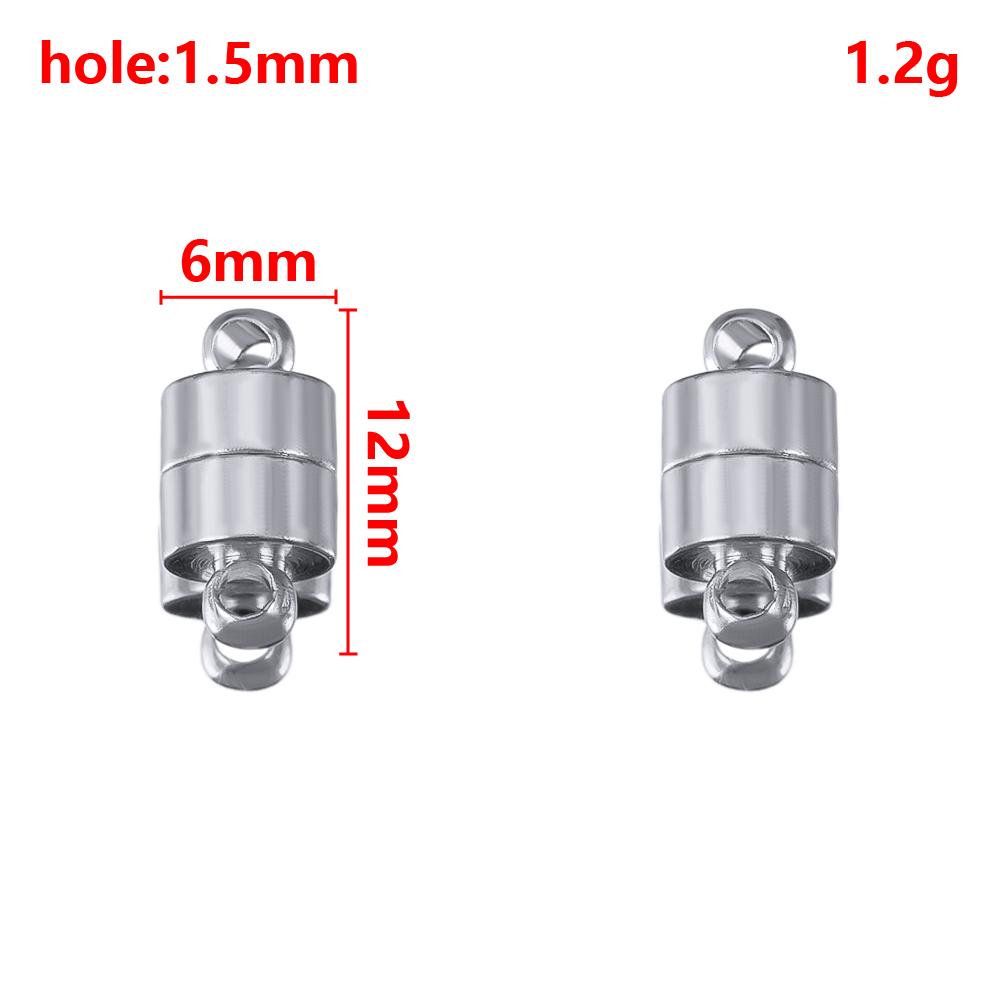 1 Set 2 Sets Verriegelbare Starke Magnetische Verschlüsse Magnetische Endverschluss Verbinder Schmuckherstellung DIY Armband Halskettenverlängerung Zubehör