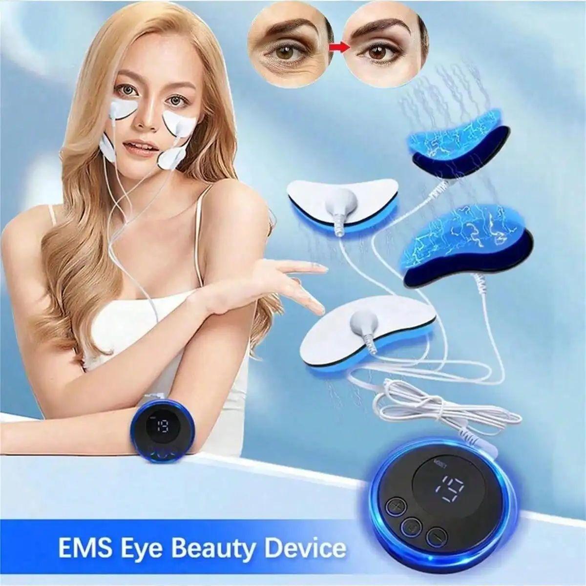 

2026 New Eye Massage EMS Face Lifting Massage Microcurrent Face For Face Anti Wrinkle Skin Tighten Beauty Massage Rechargeable білий
