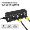 4-Channel XLR Male to Female Extender: RJ45 Network Cable Extension