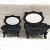 Korean Style Jewelry Storage Box With Mirror Rose Flower Storage Box Beautiful   Home