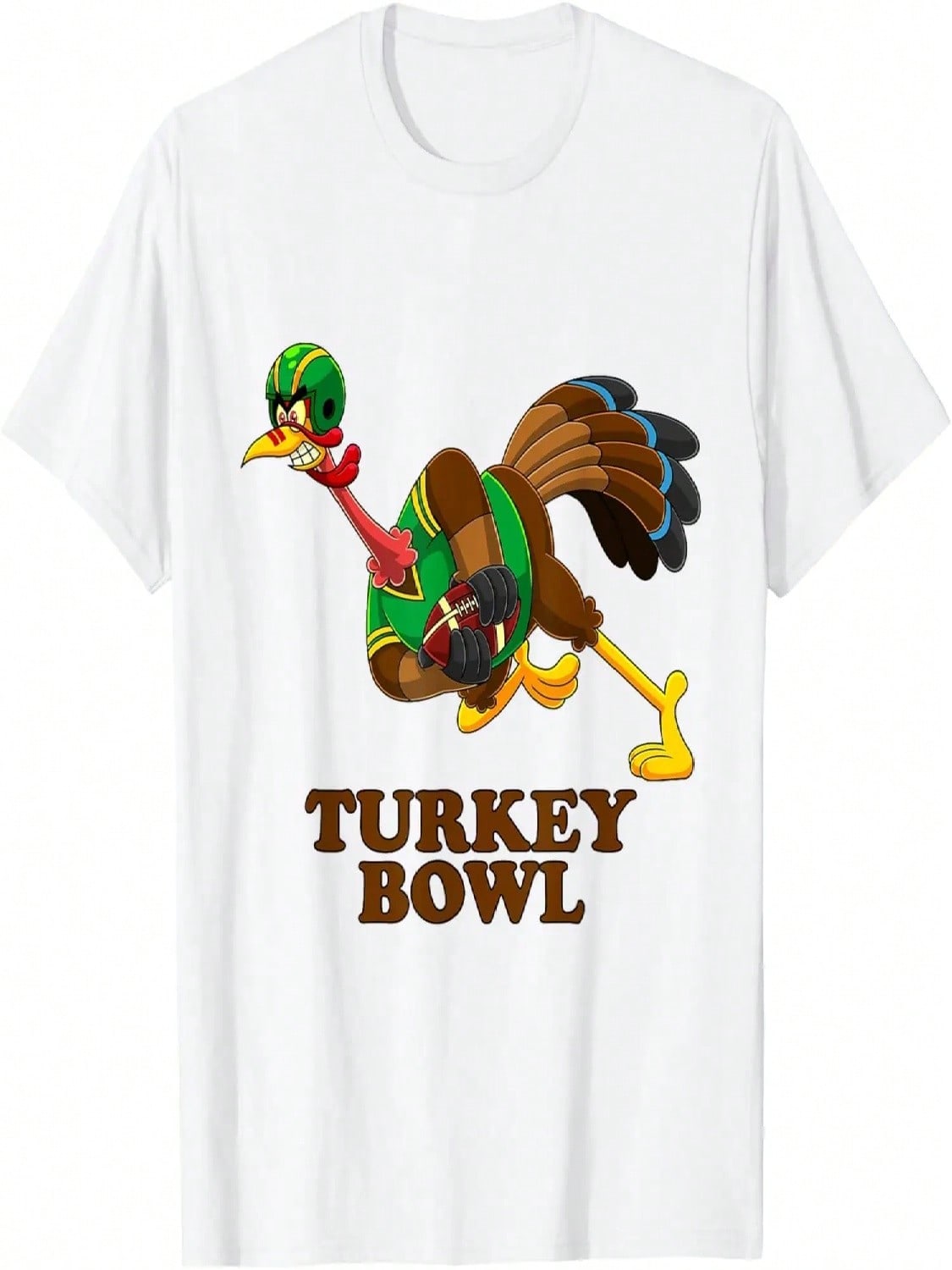 Funny Turkey Bowl American Football Bowl Thanksgiving T-Shirt S разноцветный