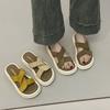 Beautiful thick-soled heightening cool slippers women's summer wear with skirts 2025 new Internet celebrities super fire out beach shoes