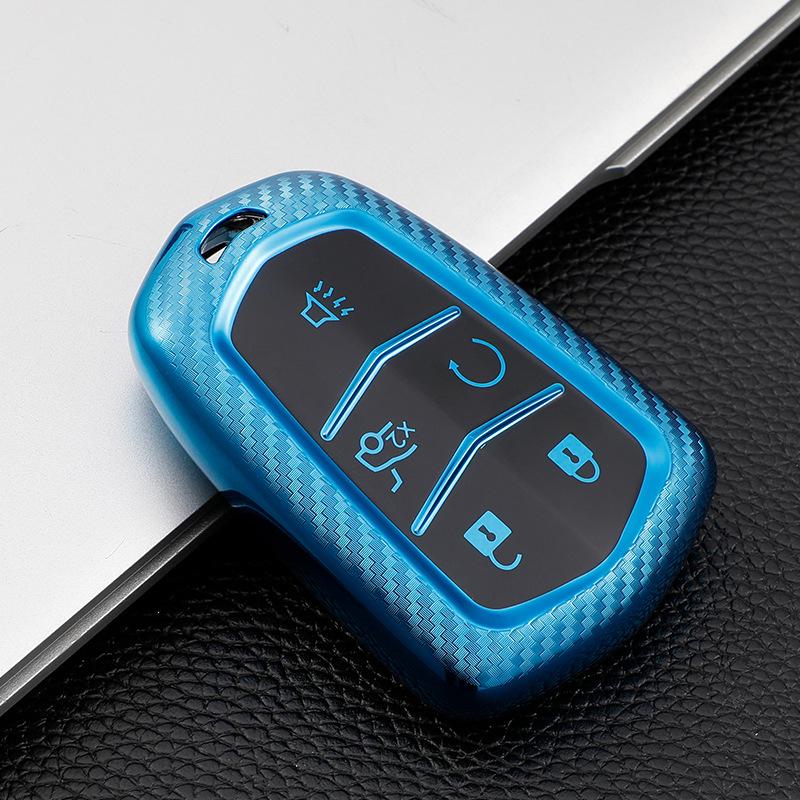 

Key Fob Cover for Cadillac ATS, CTS, XTS, XT, CT4/5/6, Escalade синій
