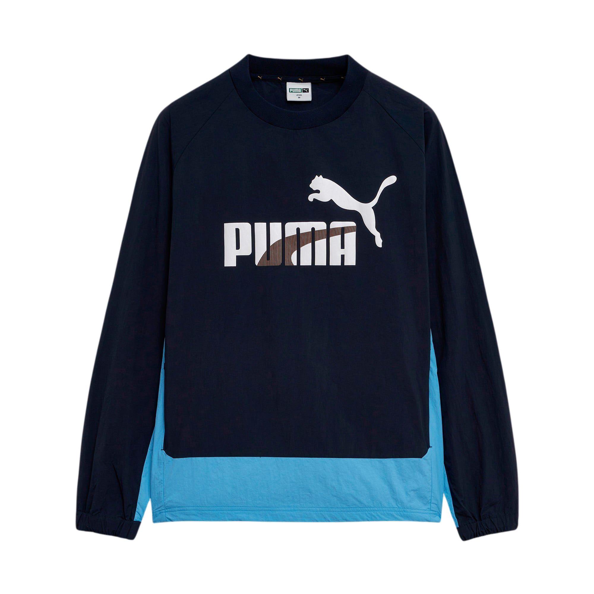 

Puma Archive Statement Smu U Archive S Woven Round Neck Long Sleeve Sweatshirt Men sweatshirt Light-Blue 941043-02 M