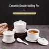 Keramik-Doppelkochtopf-Set mit Goldrand