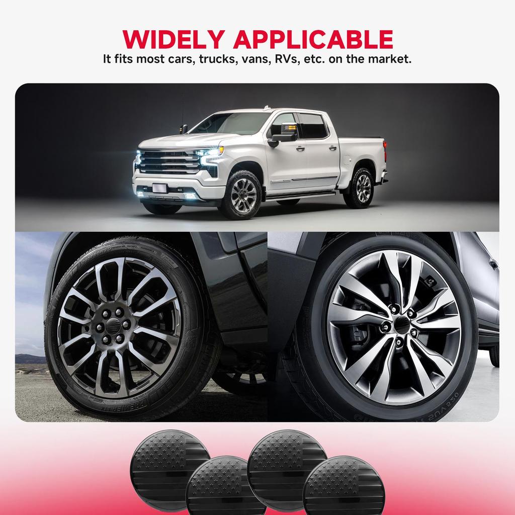 4pcs 83mm Automobile Parts Hubcap Car Wheel Hub Center Cover For Chevrolet Pickup Truck GMC Recreational Vehicle