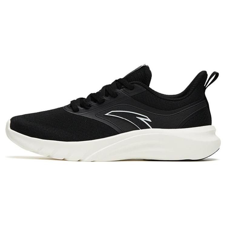 

new Anta Running Collection Anti Slip Wear Resistant Low Top Running Shoes Women s Black White 36