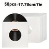 50/100pcs 7 Inch Vinyl Record Sleeves Paper Record Covers for Album Jacket Covers Collection Storage Dust and Scratch Protection