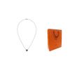 Hermes Mini Pop H Iconic Letter Decoration Necklace Women Necklace Rose-Gold Black H147992FO03