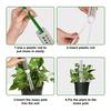 6PCS Plastic Moss Poles For Monstera Small Medium Climbing Plants 10 Inch Stackable Plant Support For Indoor Outdoor Potted