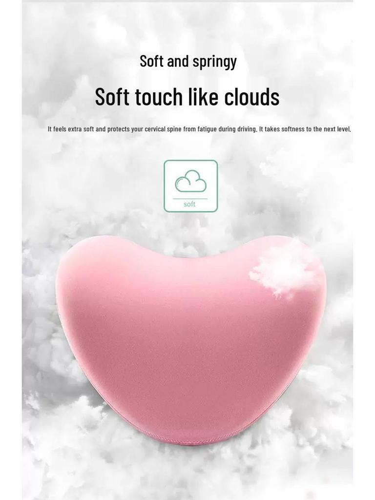 Car Neck and Lumbar Support Memory Foam Pillow Set for Headrest - High-Grade Interior Accessory